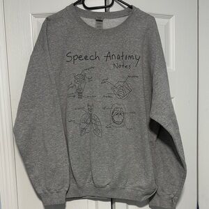 SLP speech language pathology crewneck anatomy